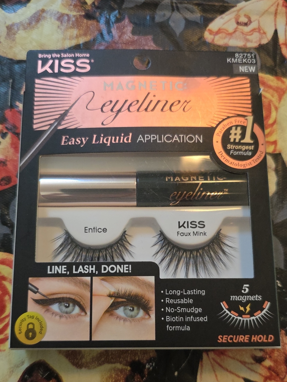 KISS Magnetic Eyeliner & Faux Mink Lashes - Black